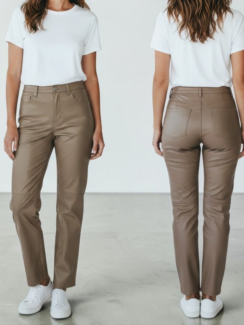 Chico's Girlfriend Slim Coated Crop Jeans size 4